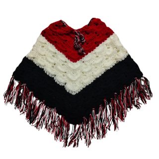 Handmade Baby Winter Woolen Poncho for Girl 3 - 10 years MomzTouch
